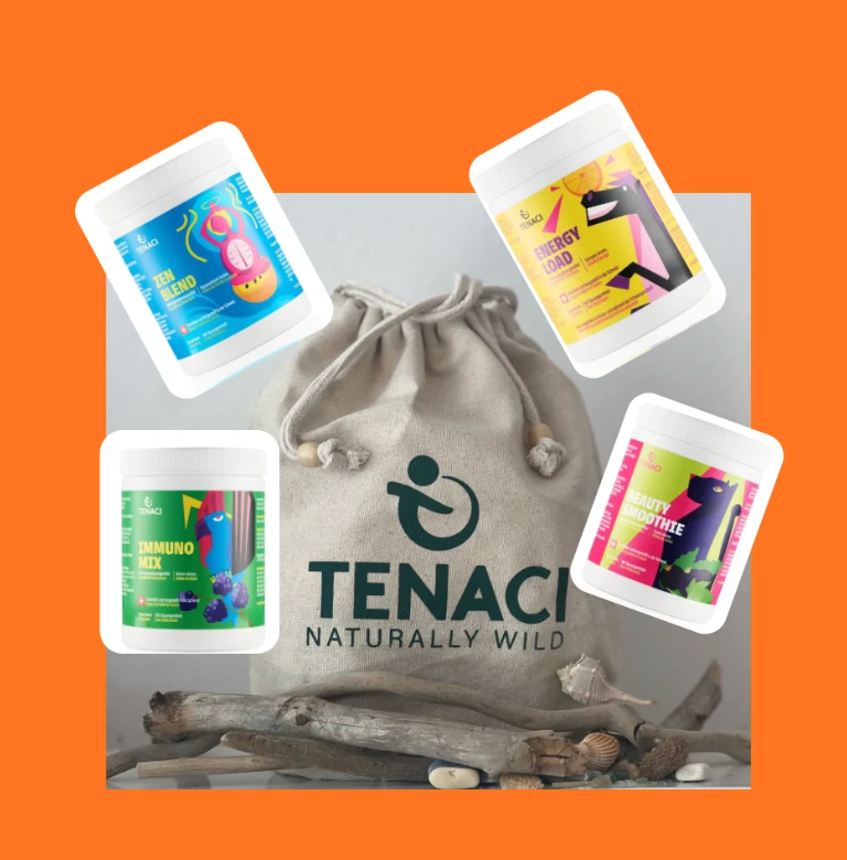 Pack Completo TENACI 4 integratori in polvere con pochette in regalo