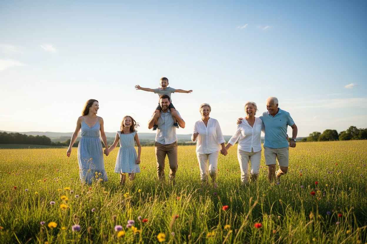 Tre generazioni famiglia TENACI